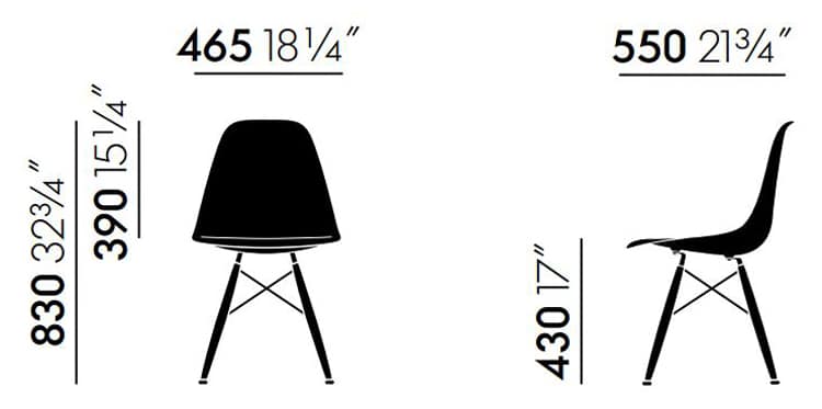 Eames plastic side chair 1