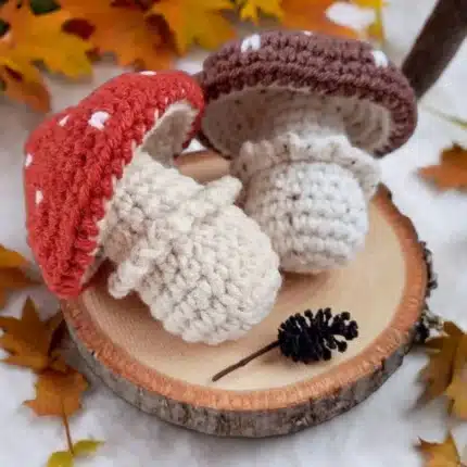 Whimsical Fly Agaric Mushroom Crochet Pattern - Amigurumi Toadstool