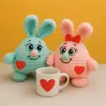 Valentine Bunnies, Amigurumi Crochet Pattern, Sweetheart Toy PDF, Beginner-Friendly Love Bunny Tutorial