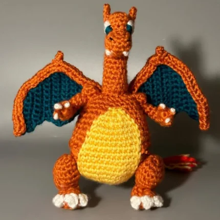 Charmander Reversible Pokeball Crochet Pattern, PDF Pattern For You, Amigurumi Pokemon Patterns, charizard.zip