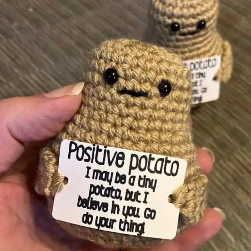 no sew positive potato amigurumi crochet pattern easy crochet project