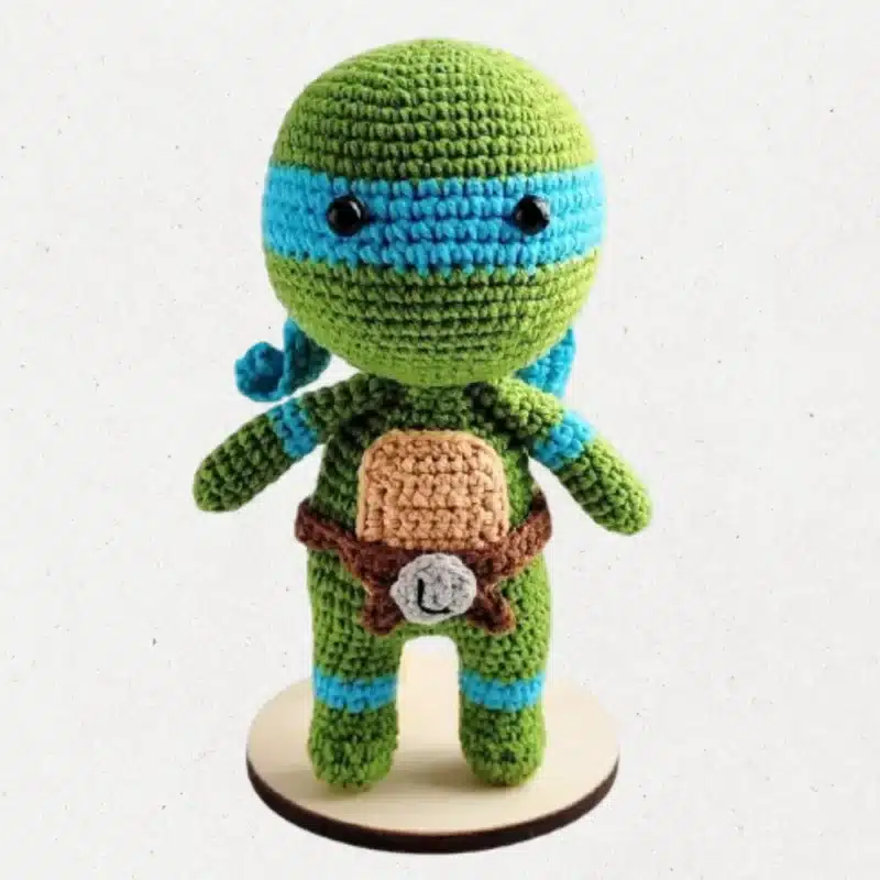 ninja turtle amigurumi crochet pattern handmade hero toy fan inspired