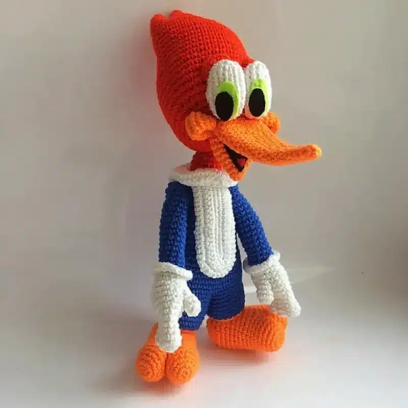 Woody Woodpecker Amigurumi Crochet Toy