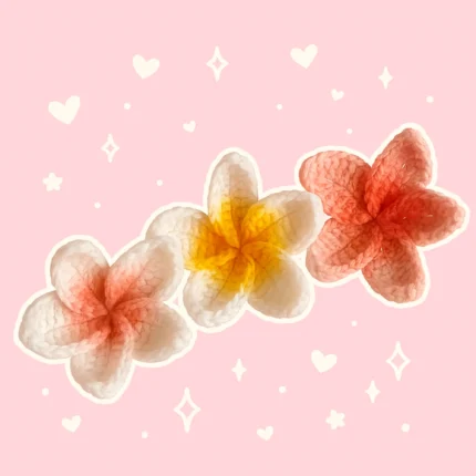 Crochet Flower Hair Clip Pattern – bright yellow daisy design for kids and adults