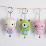 Amigurumi Mini Doll & Keychain Crochet Pattern Bundle | Easy Tutorial, DIY Miniature Keyrings, Handmade Gift - Image 2