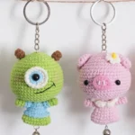 Amigurumi Mini Doll & Keychain Crochet Pattern Bundle | Easy Tutorial, DIY Miniature Keyrings, Handmade Gift - Image 5
