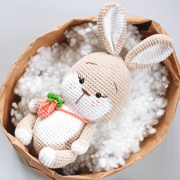 Dumpling The Bunny Crochet Pattern (Crochet Doll Pattern/Amigurumi Pattern for Baby gift)