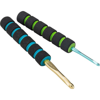 Cushion Grips for your Crochet Hook. 2/pack Susan Bates soft crochet hook covers. (Get 1 pack or a 3 pack/Box)