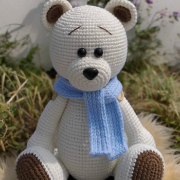 Jumbo Amigurumi | Bear Amigurumi Crochet Pattern | häkelanleitung | Delicious Crochet | Crochetpattern | fluffy bear for gift