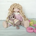 Amigurumi crochet pattern doll April, amigurumi doll, crochet pattern amigurumi, doll pattern, crochet pattern - Image 3