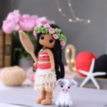 Crochet PATTERN doll with paddle Amigurumi doll Crochet doll Crochet pattern Amigurumi doll pattern cute Doll pattern - Image 2
