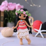 Crochet PATTERN doll with paddle Amigurumi doll Crochet doll Crochet pattern Amigurumi doll pattern cute Doll pattern - Image 3