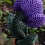 Crochet PATTERN Halloween Eye Flower, Amigurumi creepy plant decoration, Fake plant Rose Eye PDF pattern - Image 4