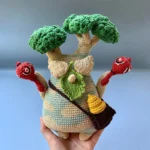 Dancing Broccoli Amigurumi Crochet Pattern | Whimsical Veggie Toy PDF | Inspired by Wild Adventures