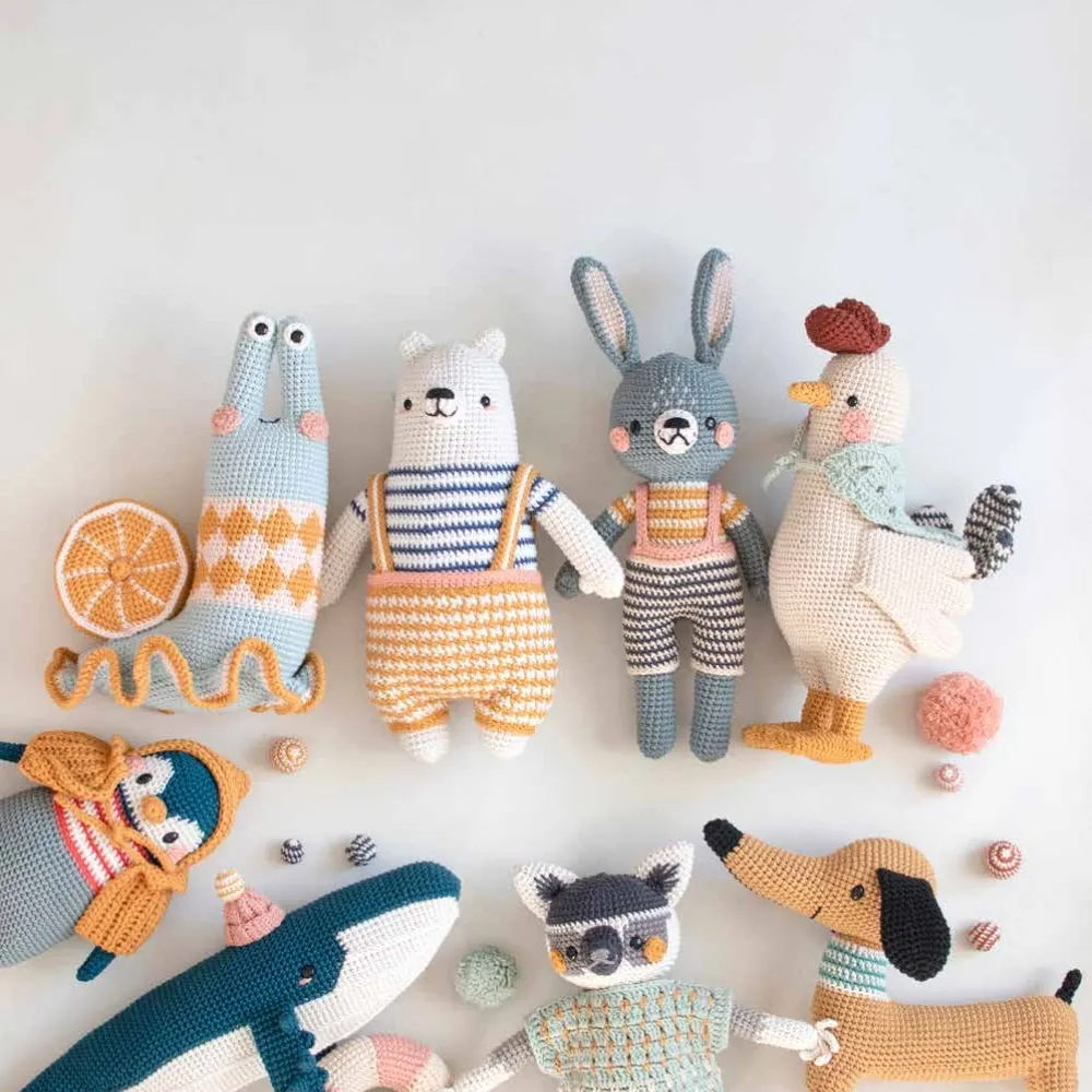 Animal Friends of Pica Pau 3, 20 Amigurumi Crochet Patterns, Digital Crochet Pattern Collection, Amigurumi Animal Characters, Instant Download