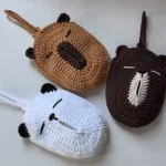 Animal Pocket Tissue Holder Crochet Pattern - Capybara, Bear & Panda PDF - Image 3