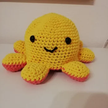Reversible Mood Octopus Crochet Pattern - Amigurumi Octopus PDF