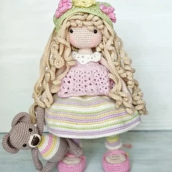 Amigurumi crochet pattern doll April, amigurumi doll, crochet pattern amigurumi, doll pattern, crochet pattern