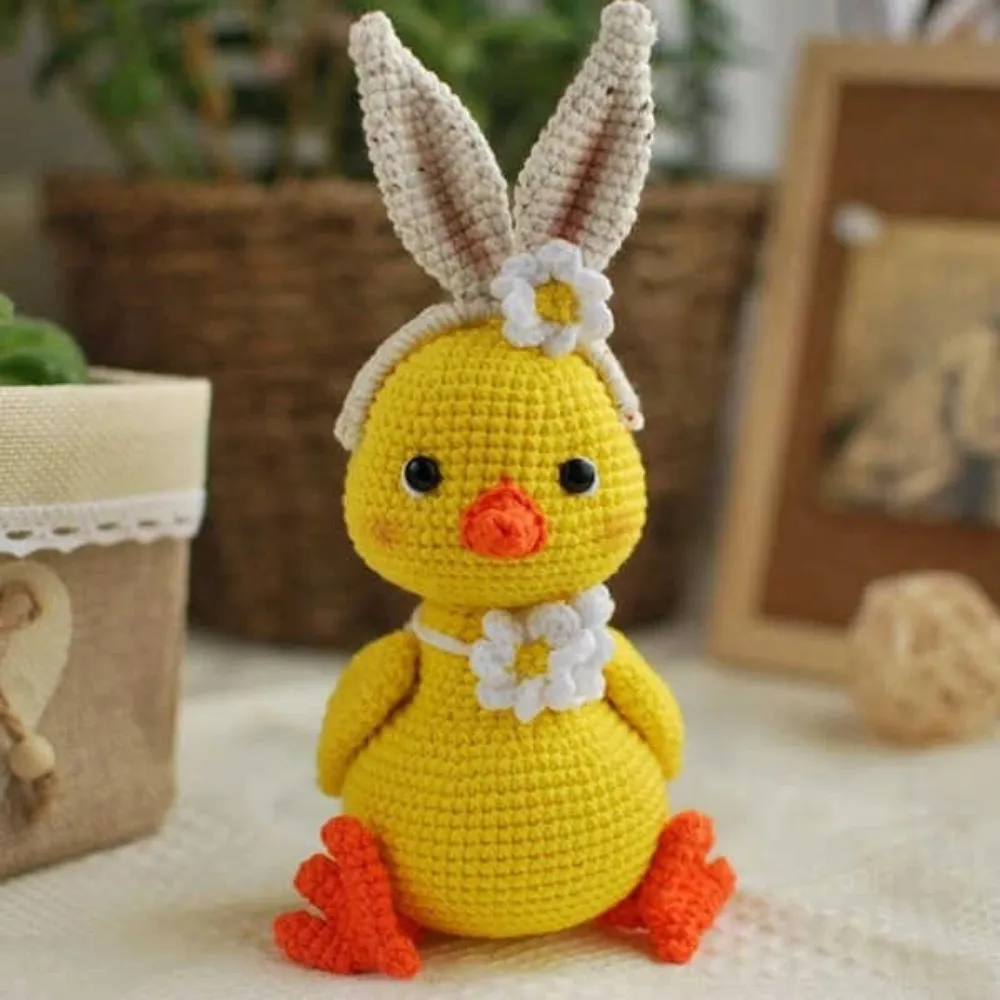 Easter Chicken & Bunny Chick Crochet Pattern - Amigurumi PDF