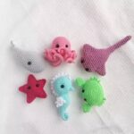 Easy Crochet Sea Creatures Pattern - Amigurumi Jellyfish, Whale, Crab, Seahorse, Starfish DIY Kit, crochet sea animals, amigurumi base - Image 5