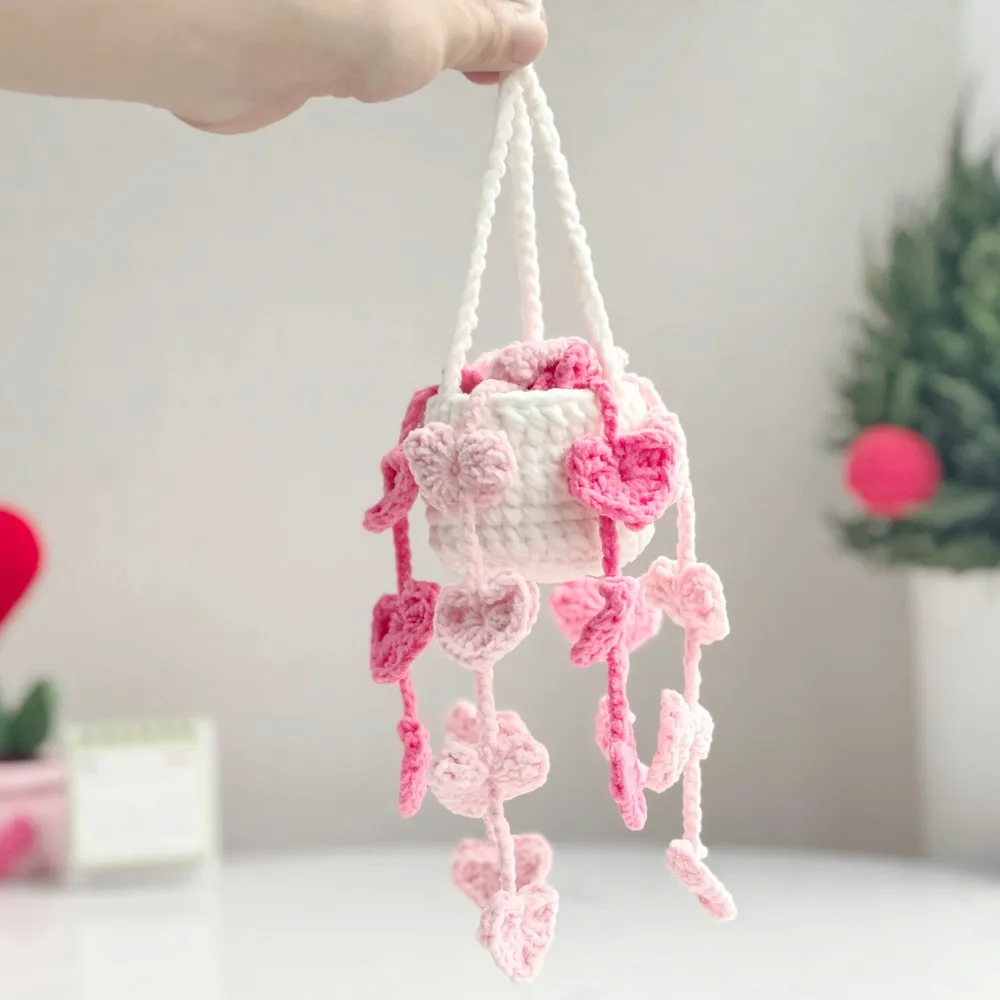 Adorable Pothos Car Hanging Crochet Pattern: Easy Step-by-Step Guide for Plant Lovers & Crafters!