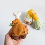 Thanksgiving Amigurumi Crochet Pattern Set | DIY Gourd, Turkey, Corn & Fall Food Decor | PDF Download - Image 3
