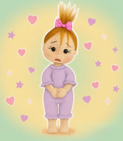 Baby Girl Amigurumi Crochet Pattern – realistic handmade baby doll plush
