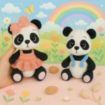 Forest Babies Panda Crochet Pattern, Easy DIY Amigurumi Panda PDF, Beginner-Friendly Crochet Pattern, Digital Crochet Download - Image 7