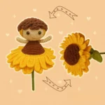 Sunflower Reversible Crochet Pattern | 2-in-1 Amigurumi Flower Design | Easy No Sew Crochet Pattern for Beginners | Cute Reversible Crochet Toy - Image 2