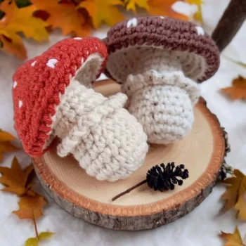 Whimsical Fly Agaric Mushroom Crochet Pattern - Amigurumi Toadstool