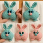 Valentine Bunnies, Amigurumi Crochet Pattern, Sweetheart Toy PDF, Beginner-Friendly Love Bunny Tutorial - Image 7