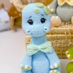 Cute Girl Dinosaur, Amigurumi Crochet Pattern, PDF Tutorial, Easy No-Sew Plush Toy, Beginner-Friendly - Image 3