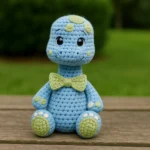 Cute Girl Dinosaur, Amigurumi Crochet Pattern, PDF Tutorial, Easy No-Sew Plush Toy, Beginner-Friendly - Image 7