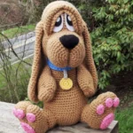 Basset Hound Puppy Amigurumi Crochet Dog Pattern PDF
