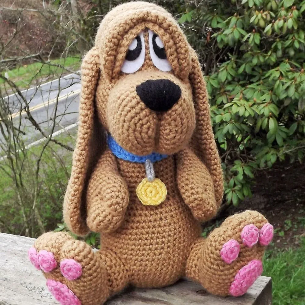 Basset Hound Puppy Amigurumi Crochet Dog Pattern PDF