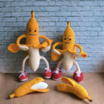 Amigurumi Banana Hooligan | Banana No-sew Crochet Pattern | Crochet pattern Food | Fruit crochet | Amigurumi Base - Image 2