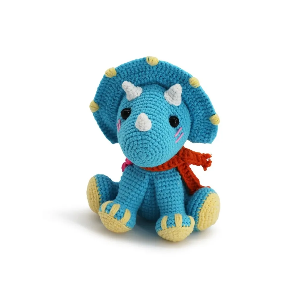 Triceratops Amigurumi Crochet Pattern PDF - Cute and Easy Dinosaur Crochet Guide for Beginners
