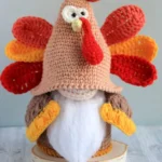 Thanksgiving Turkey Gnome Crochet Pattern - Festive DIY Holiday Decoration PDF Guide for Beginners - Image 2