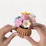 Charming Crochet Flower Basket Car Hanging Pattern: Easy DIY Guide to Brighten Your Ride! - Image 2