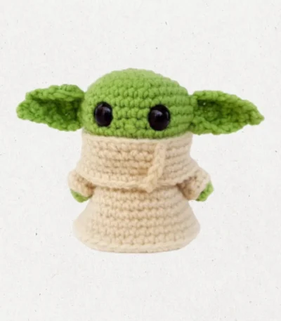 handmade baby yoda crochet gift idea
