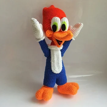 woody woodpecker crochet pattern classic cartoon amigurumi handmade toy