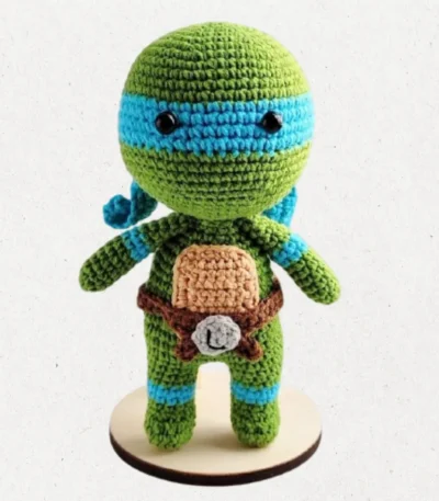 ninja turtle amigurumi crochet pattern handmade hero toy fan inspired