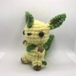 Chibi Leafeon Crochet Pattern, Inspired Amigurumi Pattern, Pokemon Mini Crochet Pattern - Image 4