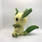 Chibi Leafeon Crochet Pattern, Inspired Amigurumi Pattern, Pokemon Mini Crochet Pattern - Image 3