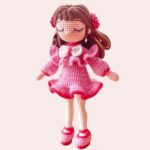 Amigurumi Araminta Doll Crochet Pattern, Handmade Crochet Amigurumi Araminta Doll, Adorable Finished Amigurumi Plush Toy, Gift For Girls - Image 2