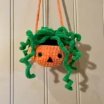 No-Sew Pumpkin On Swing Crochet Pattern - Halloween Car Hanging PDF - Image 3