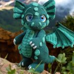 Crochet dragon pattern PDF in Eng, amigurumi dragon crochet toy pattern, crochet dino pattern, Crochet Amigurumi Dragon, amigurumi Dinosaur - Image 3