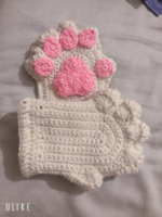 Cat Claw Crochet Glove Pattern, Cat Paw Fingerless Mittens Crochet Pattern, furry paws - Image 3