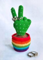 Cactus Hand CROCHET PATTERN / Amigurumi cactus PDF English pattern / Middle finger cactus / Pincushion crochet pattern - Image 4