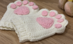 Cat Claw Crochet Glove Pattern, Cat Paw Fingerless Mittens Crochet Pattern, furry paws - Image 2